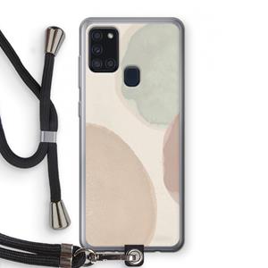 CaseCompany Geo #8: Samsung Galaxy A21s Transparant Hoesje met koord