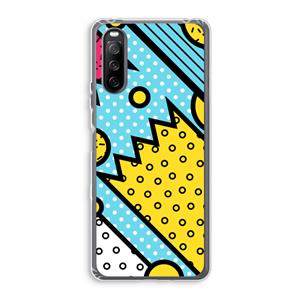 CaseCompany Pop Art #1: Sony Xperia 10 III Transparant Hoesje