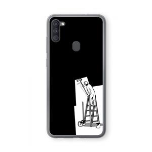 CaseCompany Musketon Painter: Samsung Galaxy A11 Transparant Hoesje