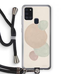 CaseCompany Geo #9: Samsung Galaxy A21s Transparant Hoesje met koord