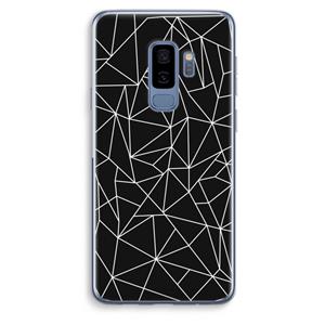 CaseCompany Geometrische lijnen wit: Samsung Galaxy S9 Plus Transparant Hoesje