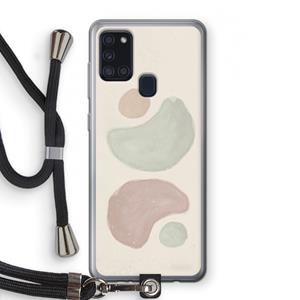 CaseCompany Geo #10: Samsung Galaxy A21s Transparant Hoesje met koord