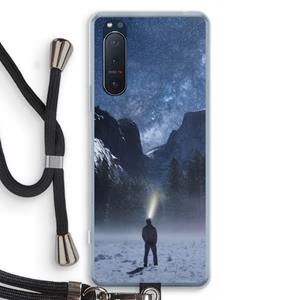 CaseCompany Wanderlust: Sony Xperia 5 II Transparant Hoesje met koord
