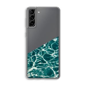 CaseCompany Weerkaatsing water: Samsung Galaxy S21 Plus Transparant Hoesje