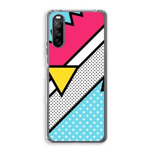 CaseCompany Pop Art #3: Sony Xperia 10 III Transparant Hoesje