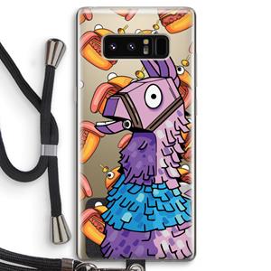 CaseCompany Loot Burger: Samsung Galaxy Note 8 Transparant Hoesje met koord