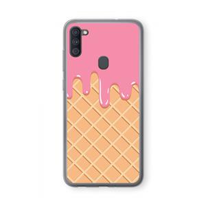 CaseCompany Ice cream: Samsung Galaxy A11 Transparant Hoesje