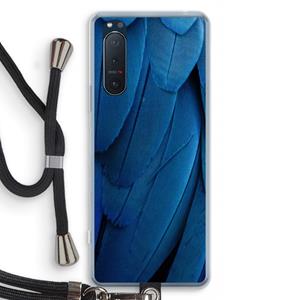 CaseCompany Pauw: Sony Xperia 5 II Transparant Hoesje met koord