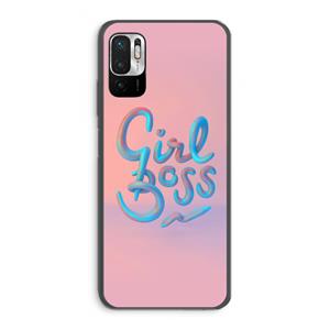 CaseCompany Girl boss: Xiaomi Redmi Note 10 5G Transparant Hoesje
