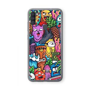 CaseCompany Vexx Mixtape: Samsung Galaxy A11 Transparant Hoesje