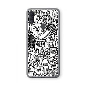CaseCompany Vexx Mixtape #2: Samsung Galaxy A11 Transparant Hoesje