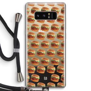 CaseCompany Giants: Samsung Galaxy Note 8 Transparant Hoesje met koord