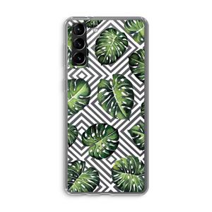 CaseCompany Geometrische jungle: Samsung Galaxy S21 Plus Transparant Hoesje