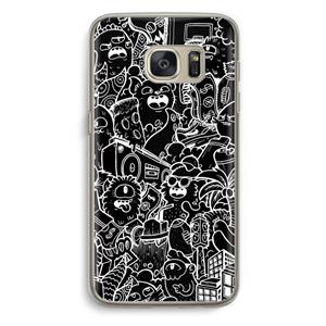 CaseCompany Vexx Black City : Samsung Galaxy S7 Transparant Hoesje