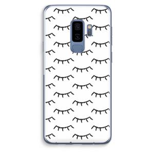 CaseCompany Wimpers: Samsung Galaxy S9 Plus Transparant Hoesje