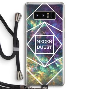 CaseCompany Negenduust ruimte: Samsung Galaxy Note 8 Transparant Hoesje met koord