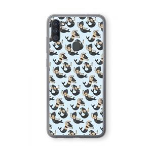 CaseCompany Zeemeermin: Samsung Galaxy A11 Transparant Hoesje