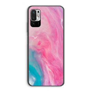 CaseCompany Roze explosie: Xiaomi Redmi Note 10 5G Transparant Hoesje