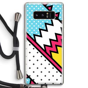CaseCompany Pop Art #2: Samsung Galaxy Note 8 Transparant Hoesje met koord