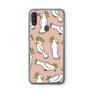 CaseCompany Papegaai: Samsung Galaxy A11 Transparant Hoesje