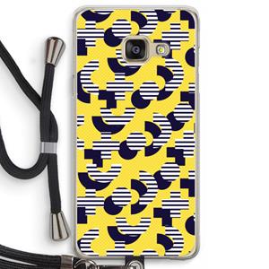 CaseCompany 8-bit N°3: Samsung Galaxy A3 (2016) Transparant Hoesje met koord
