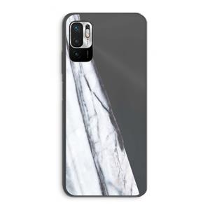 CaseCompany Gestreepte marmer: Xiaomi Redmi Note 10 5G Transparant Hoesje