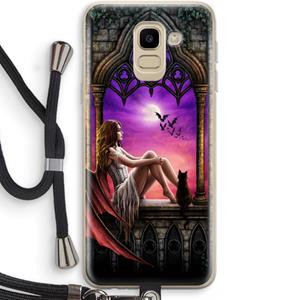 CaseCompany Kinderen van de nacht: Samsung Galaxy J6 (2018) Transparant Hoesje met koord