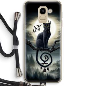 CaseCompany Moonlight Companions: Samsung Galaxy J6 (2018) Transparant Hoesje met koord
