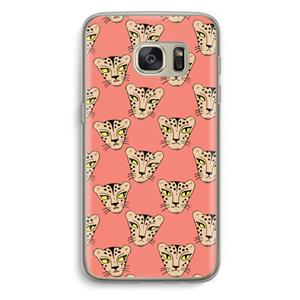 CaseCompany Tijger: Samsung Galaxy S7 Transparant Hoesje