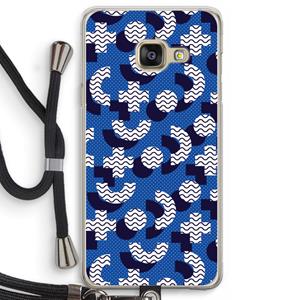 CaseCompany 8-bit N°5: Samsung Galaxy A3 (2016) Transparant Hoesje met koord