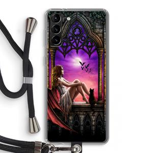 CaseCompany Kinderen van de nacht: Samsung Galaxy S21 Plus Transparant Hoesje met koord