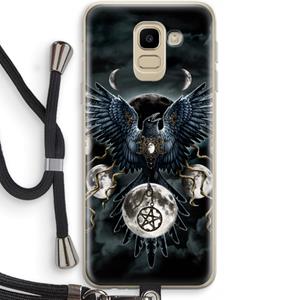 CaseCompany Sinister Wings: Samsung Galaxy J6 (2018) Transparant Hoesje met koord