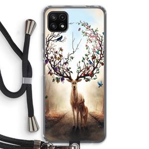 CaseCompany Seasons Change: Samsung Galaxy A22 5G Transparant Hoesje met koord