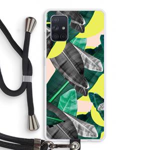 CaseCompany Fantasie jungle: Samsung Galaxy A71 Transparant Hoesje met koord