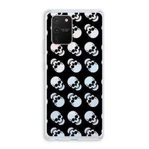 CaseCompany Musketon Skulls: Samsung Galaxy S10 Lite Transparant Hoesje