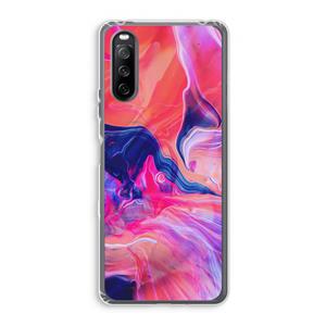 CaseCompany Earth And Ocean: Sony Xperia 10 III Transparant Hoesje