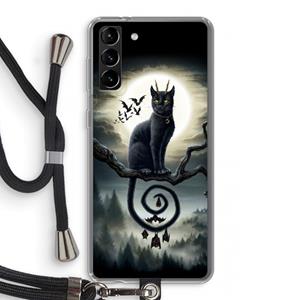 CaseCompany Moonlight Companions: Samsung Galaxy S21 Plus Transparant Hoesje met koord