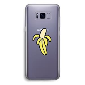 CaseCompany Banana: Samsung Galaxy S8 Transparant Hoesje