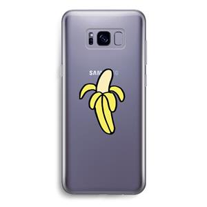 CaseCompany Banana: Samsung Galaxy S8 Transparant Hoesje