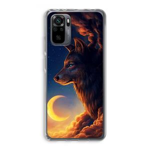CaseCompany Night Guardian: Xiaomi Redmi Note 10 Pro Transparant Hoesje