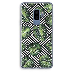 CaseCompany Geometrische jungle: Samsung Galaxy S9 Plus Transparant Hoesje