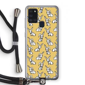 CaseCompany Haas: Samsung Galaxy A21s Transparant Hoesje met koord
