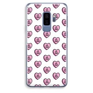 CaseCompany GIRL POWER: Samsung Galaxy S9 Plus Transparant Hoesje