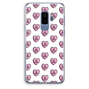 CaseCompany GIRL POWER: Samsung Galaxy S9 Plus Transparant Hoesje