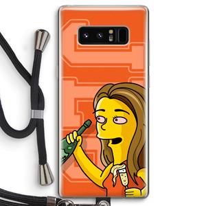 CaseCompany Jamie Lee Simpson: Samsung Galaxy Note 8 Transparant Hoesje met koord
