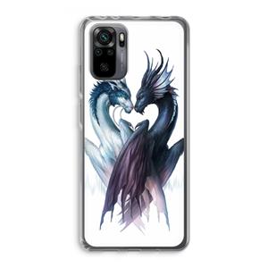 CaseCompany Yin Yang Dragons: Xiaomi Redmi Note 10 Pro Transparant Hoesje