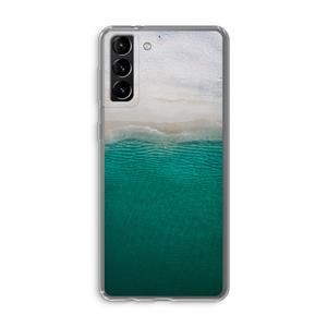 CaseCompany Stranded: Samsung Galaxy S21 Plus Transparant Hoesje