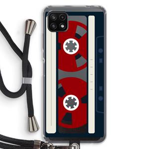 CaseCompany Here's your tape: Samsung Galaxy A22 5G Transparant Hoesje met koord