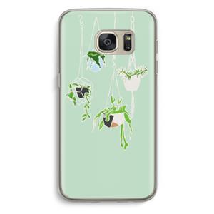 CaseCompany Hang In There: Samsung Galaxy S7 Transparant Hoesje