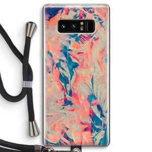 CaseCompany Alone: Samsung Galaxy Note 8 Transparant Hoesje met koord